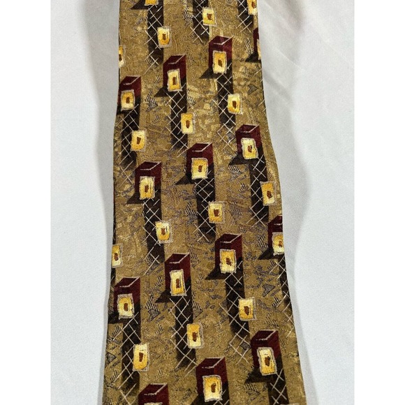 Vintage Robert Talbott Geometric 100% Silk Tie Hand Sewn Made In USA - Picture 2 of 6